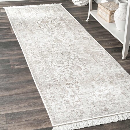 Nuloom Elyse Vintage Floral Fringe Area Rug 2ft 8in x 8ft DCRS02A-2808